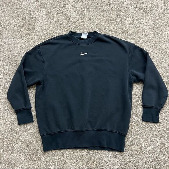 Nike Center Swoosh Crew Sweatshirt Distressed Women's S - Picture 1 of 5